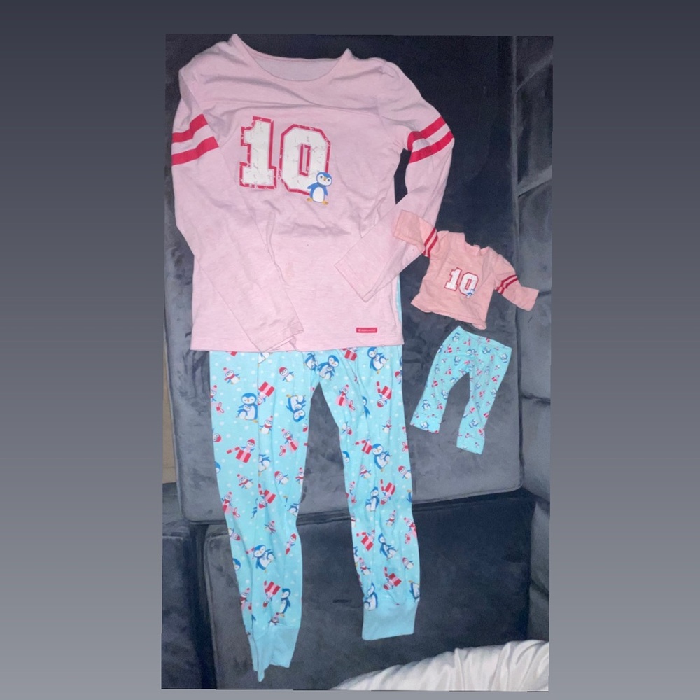 American Girl Doll matching Christmas set